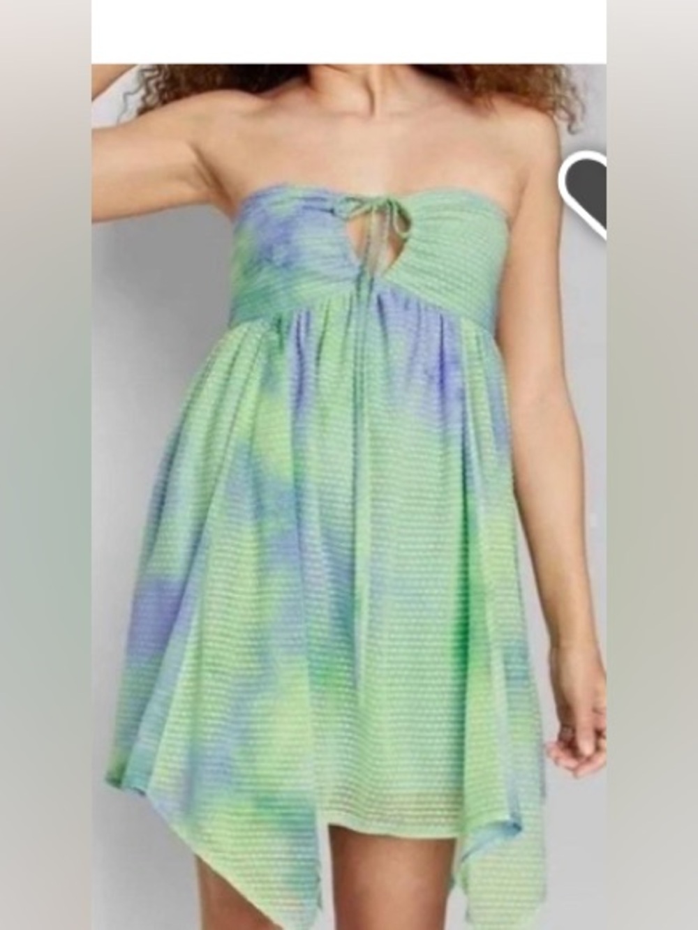 wild fable Pastel Green and Blue Halter Mini Dress size S